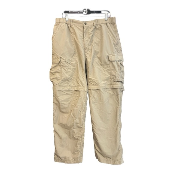 REI Khaki Convertible Cargo Nylon Pants Size XL 32L M1 - Picture 1 of 4